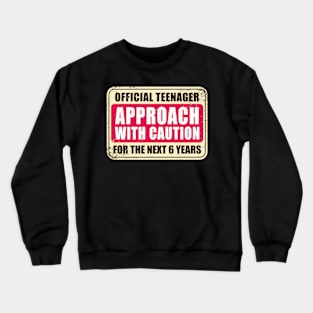 Official Teenager - Approach With Caution Crewneck Sweatshirt